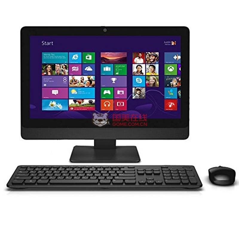 【戴尔3048-7208一体机】戴尔(DELL)3048-R7208 19.5英寸一体电脑G3250T 4G 500G DVDRW 三年上门服务WIN8图片展示-国美在线嘉和电脑专营店